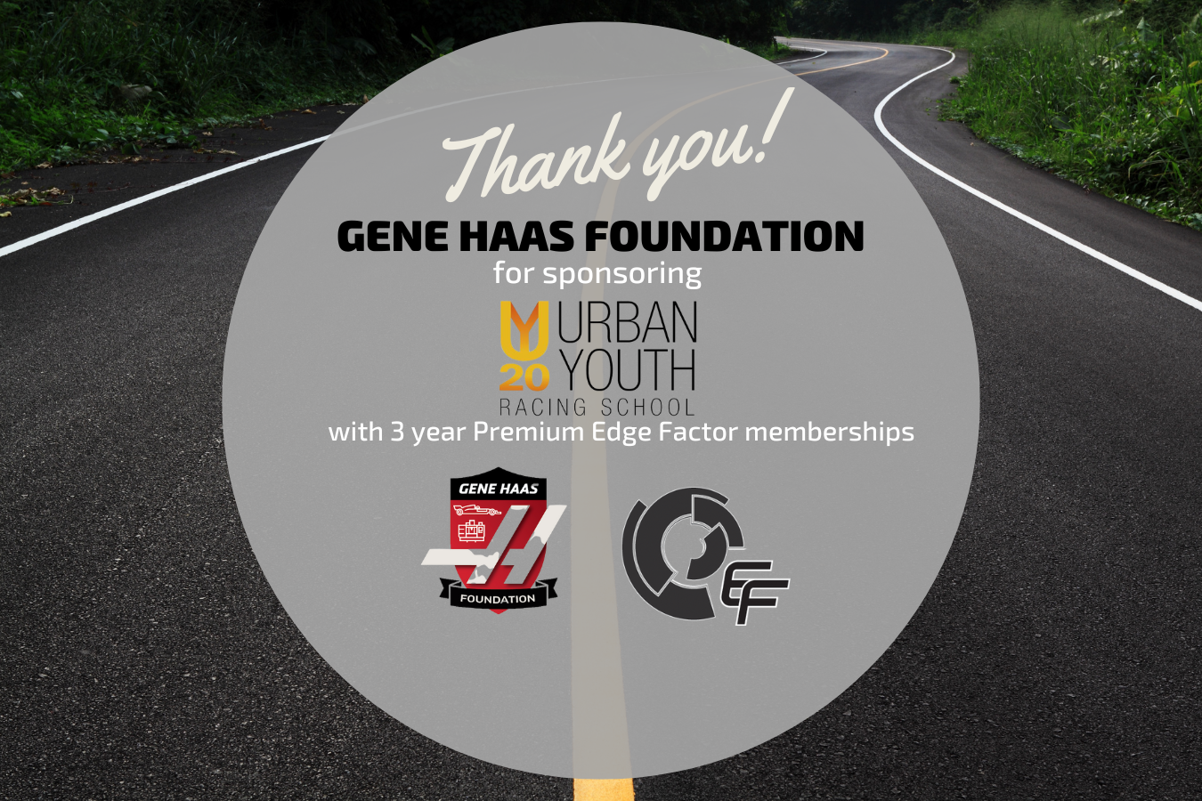Gene Haas Foundation Sponsors Urban Youth Racing School with Edge Factor Memberships 