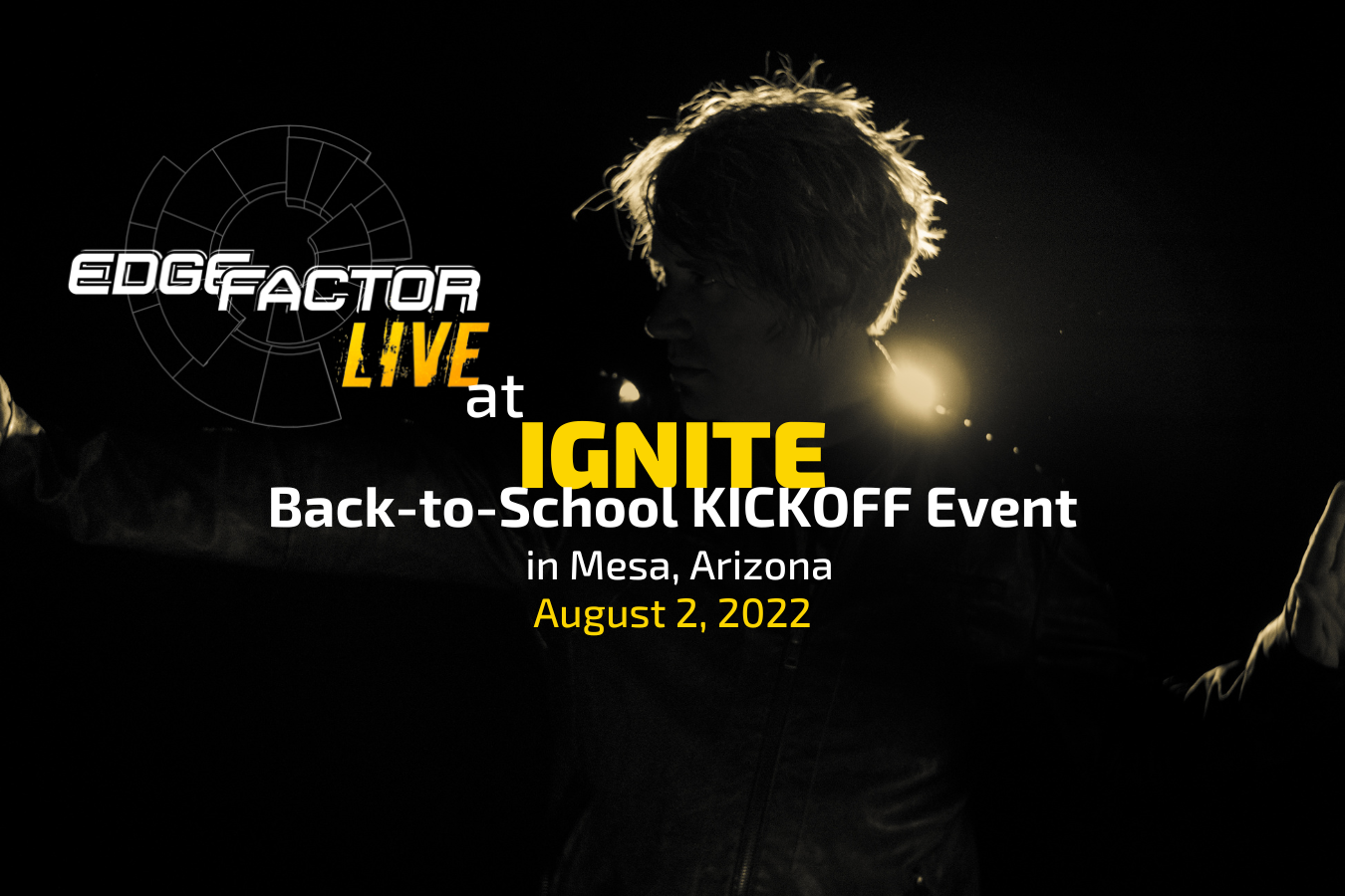 Jeremy Bout at Ignite Back to school kickoff event in Arizona